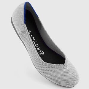 Rothy’s The Flat flax birdeye ballet slipper
